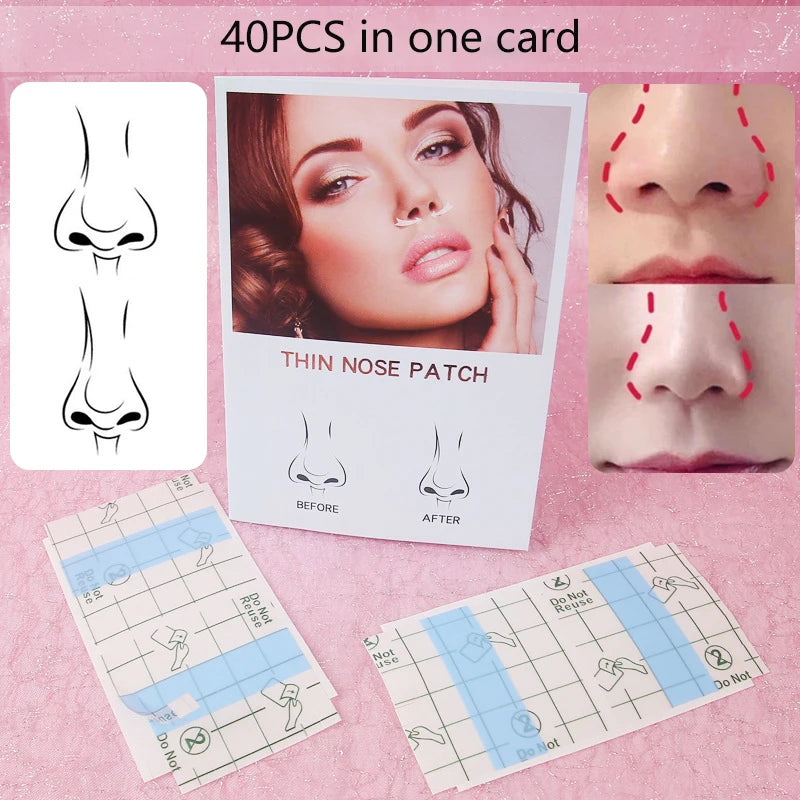 100 Strips Sheet Disposable Invisible Nose Patches Ultra-thin Paper Qme 2