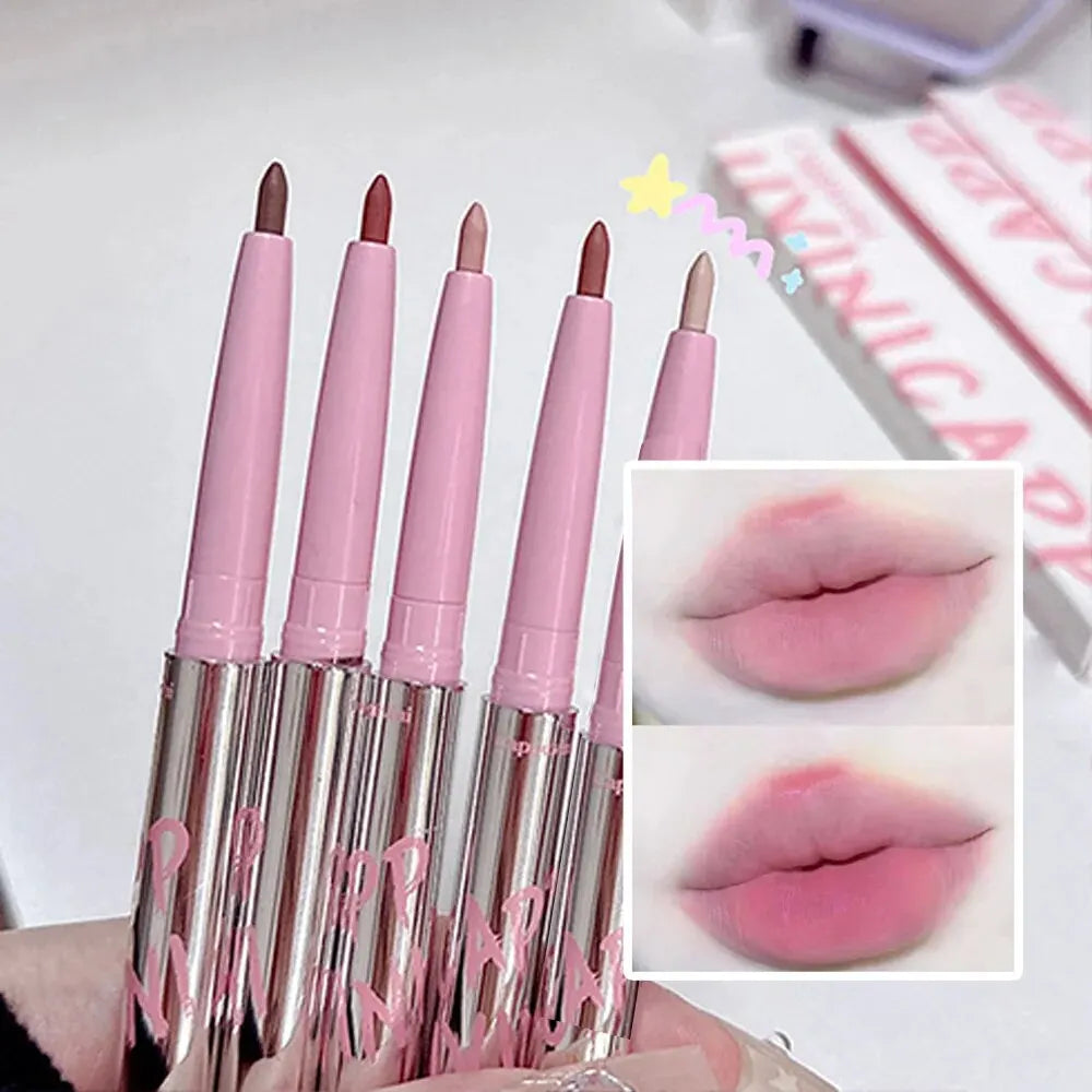 Nude Lip Liner Brush Cappuvini Korean Makeup Long Last Velvet Matte Qme