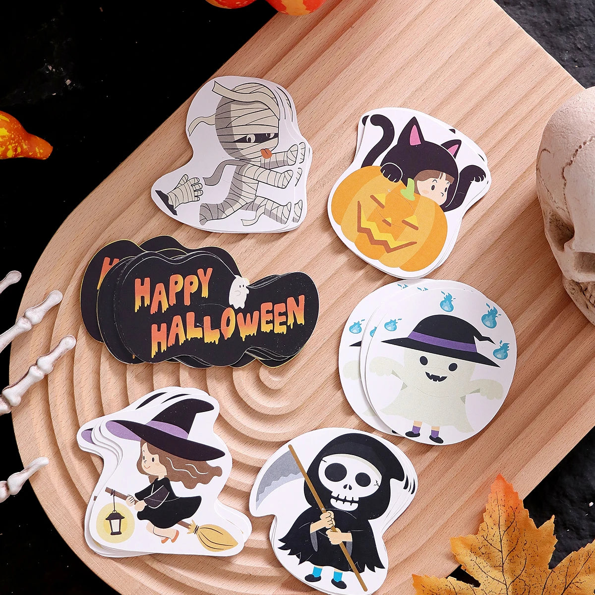 Halloween Lollipop Cards—Pack of 30: Fun Halloween Candy Cards for Kids, Featuring 6 Different Witch Designs to Celebrate Halloween Qme 30Pcs Other Other