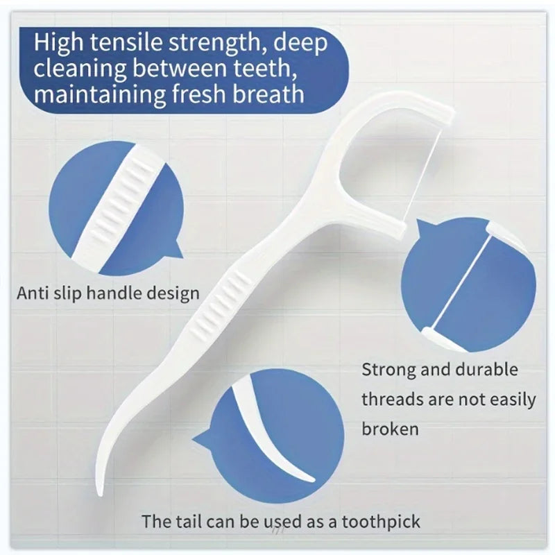 30 50 150 300 Ultra-fine Disposable Smooth Dental Floss Household Qme