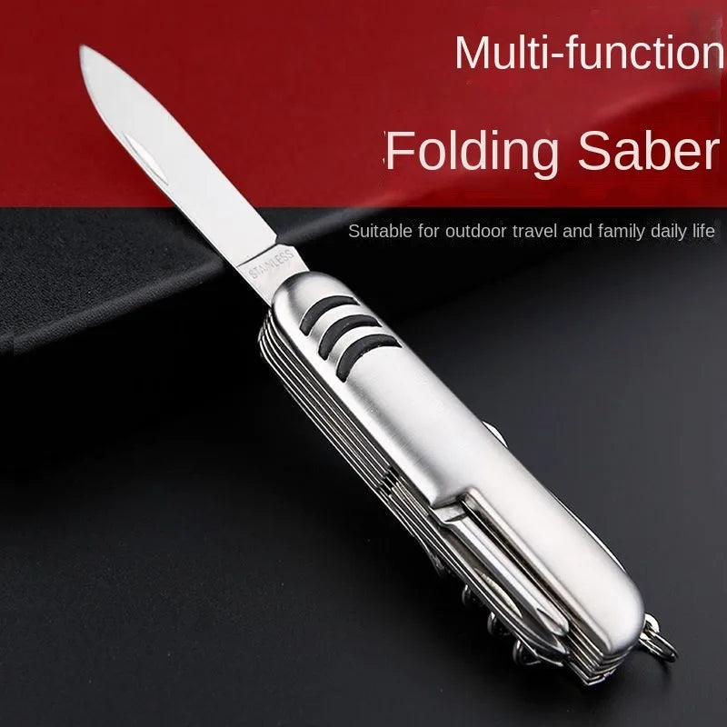 Portable 1 Fold Pocket Knife Carry Around Multifunction Outdoor Qme