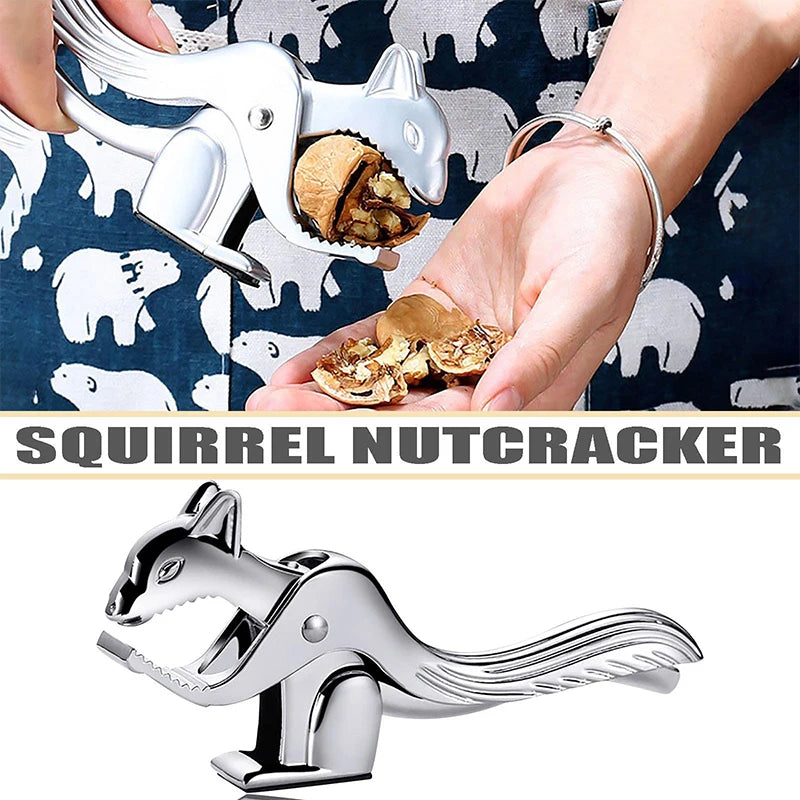 ^Squirrel Walnut Sheller Opener Pine Pecan Hazelnut Plier Quick Walnut Cracker Almond Nut Pecan Nuts Nutcracker Multifunctional Qme
