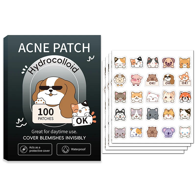 Professional Invisible Acne Pimple Healing Patches Cats Dogs Facial Qme