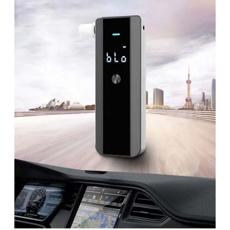 Portable New LCD Digital Alcohol Test Tool Professional Breathalyzer Grade Accuracy Police Alcohol Tester Detector Alcoholimeter Qme