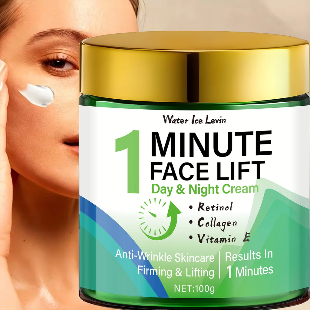 Minute Face Lift Day & Night Cream with Retinol & Collagen for Instant Firming & Deep Moisture. Qme