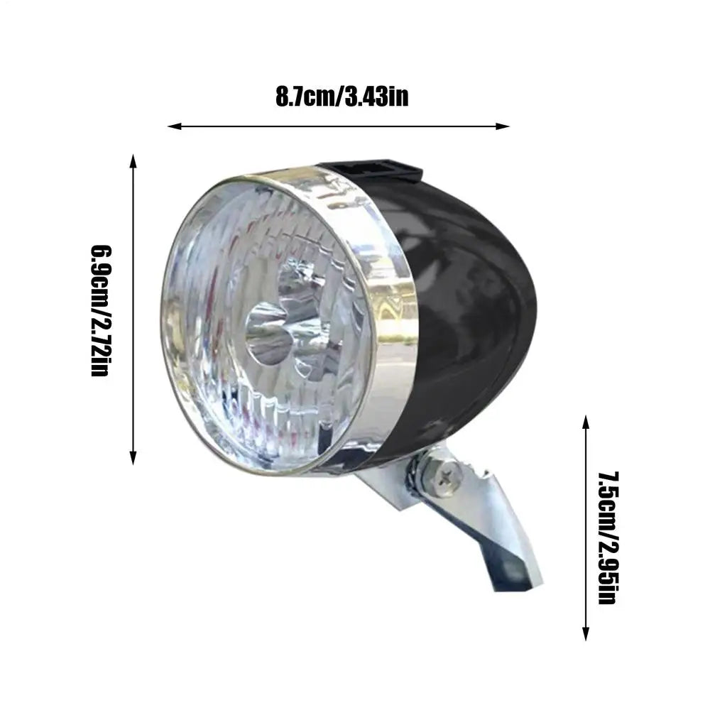 Bikes Front Light 3 Led Bulbs Front Lighting Riding Equipment Rechargeable Bikes Lights For Riding At Night Retro Classic Bikes Qme Black