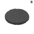 Table Coaster Japanese Style Reusable Slate Stone Drink Coaster Decorative Kitchen Tea Cup Mug Heat Resistant Rock Coaster Qme B