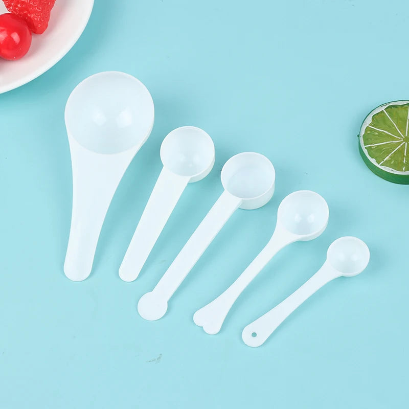 10Pcs 1g 3g 5g 10g Measuring Plastic Scoop Measuring Spoons Milk Powder Spoons. Qme
