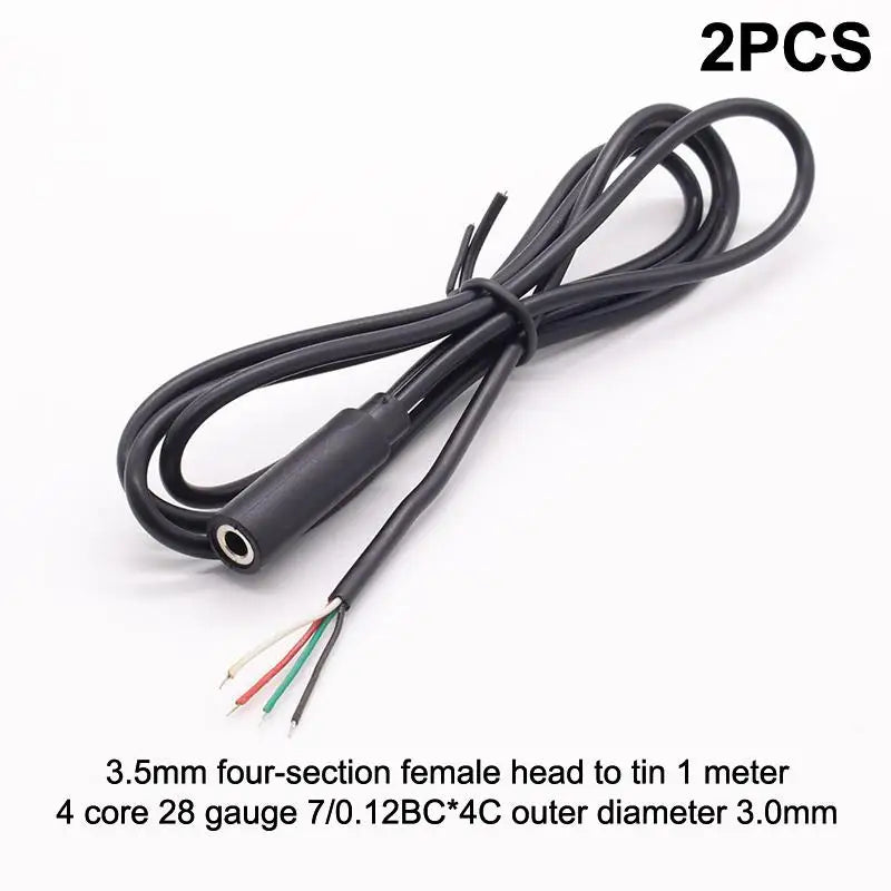 1 Mono Stereo Male Female Plug Jack Audio Connector 2Pin 3Pin 4Pin Qme A8
