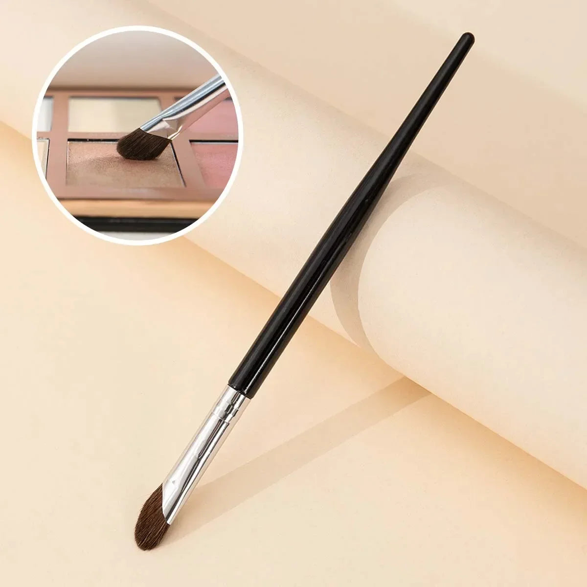3D Contour Nose Shadow Brush - Angled Eyeliner Wand, Portable travel,Highlighter Makeup Brush,Beginner Professional Makeup Tools Qme