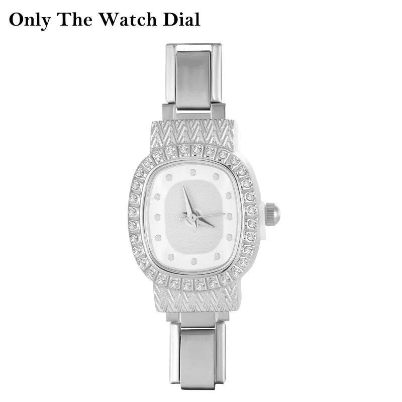 Fashion Women's Men's DIY Width Italian Elastic Charm Stainless