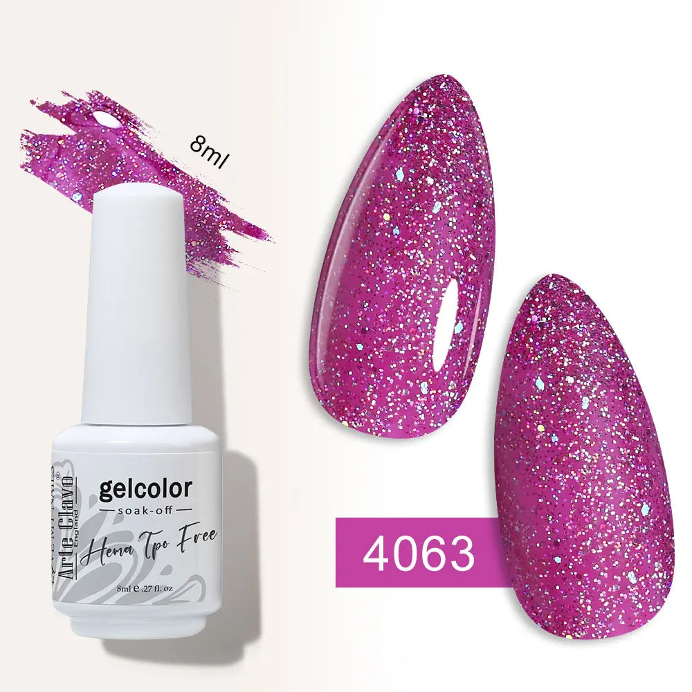 Arte Clavo Semi-permanent Gel Nail Varnish 180 Colors Semipermanent Qme 4063