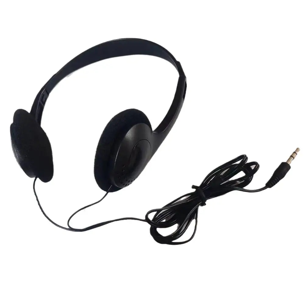 INS Personality Headphones Retro Nostalgic Headset MP3 Black Fashion Style Headset Over Ear CD Photo Props Wired Earphones Qme