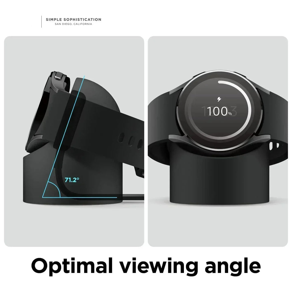 Compatible with Samsung Galaxy Watch 7 6 5 Charger Stand 40 44 46mm Galaxy Watch 5Pro Charger silicone Stand Charging base Qme