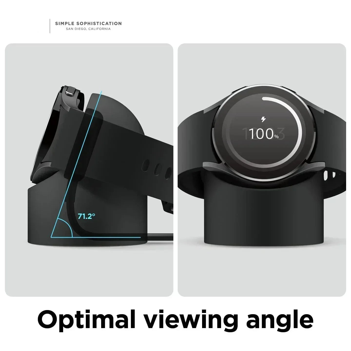 Compatible with Samsung Galaxy Watch 7 6 5 Charger Stand 40 44 46mm Galaxy Watch 5Pro Charger silicone Stand Charging base Qme