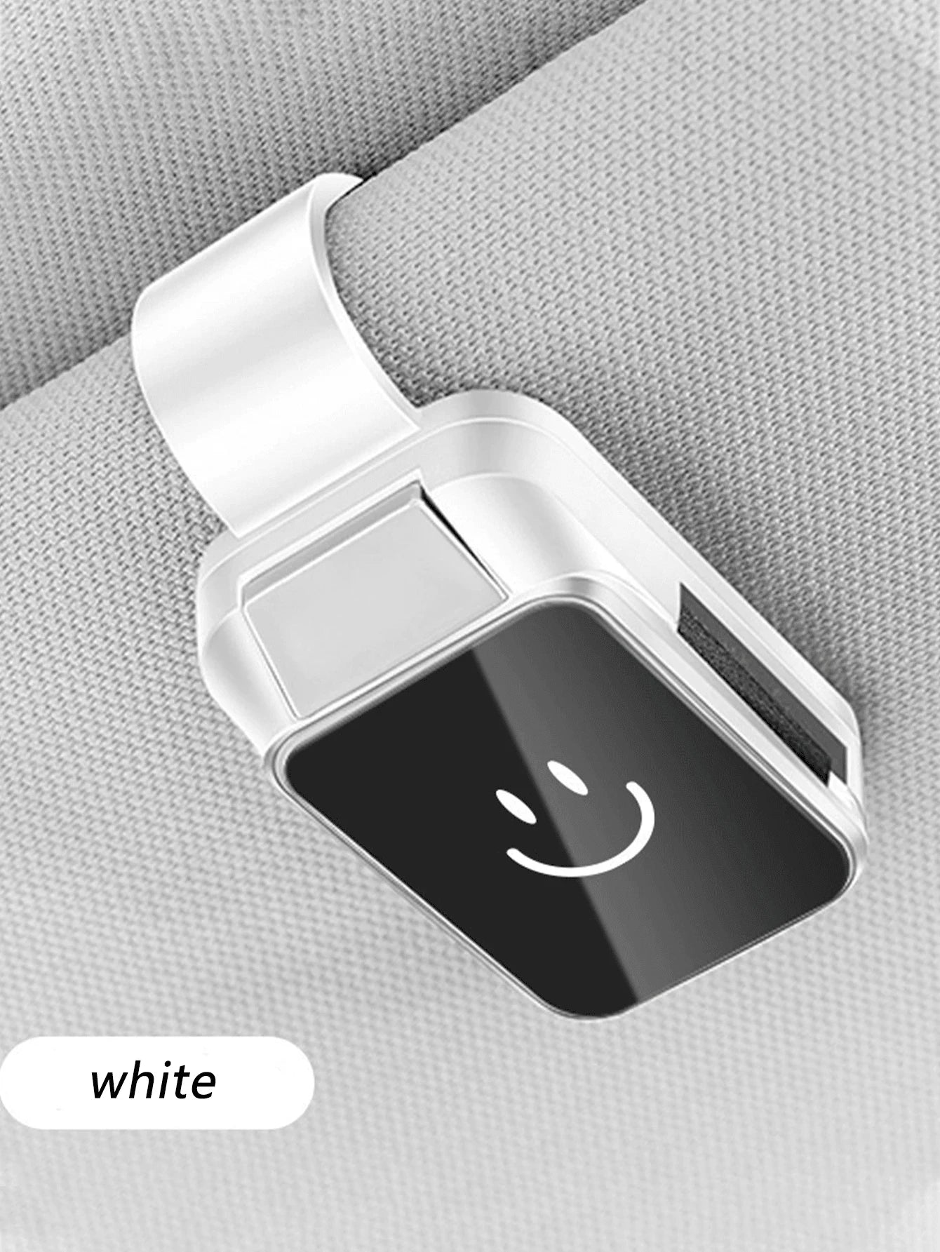 Car Glasses Clip Sunshade Easy Install Suitable All Models Access Qme WHITE
