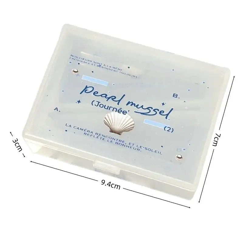 Kpop Photocard Storage Box Korean Frosted Star Polka Dot Wings Design Qme