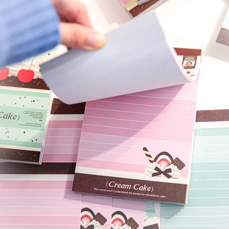 80 Sheets Cute Japanese Old-fashioned Style Memo Pads Message Paper Journal DIY Base Material Notepad School Office Stationery Qme