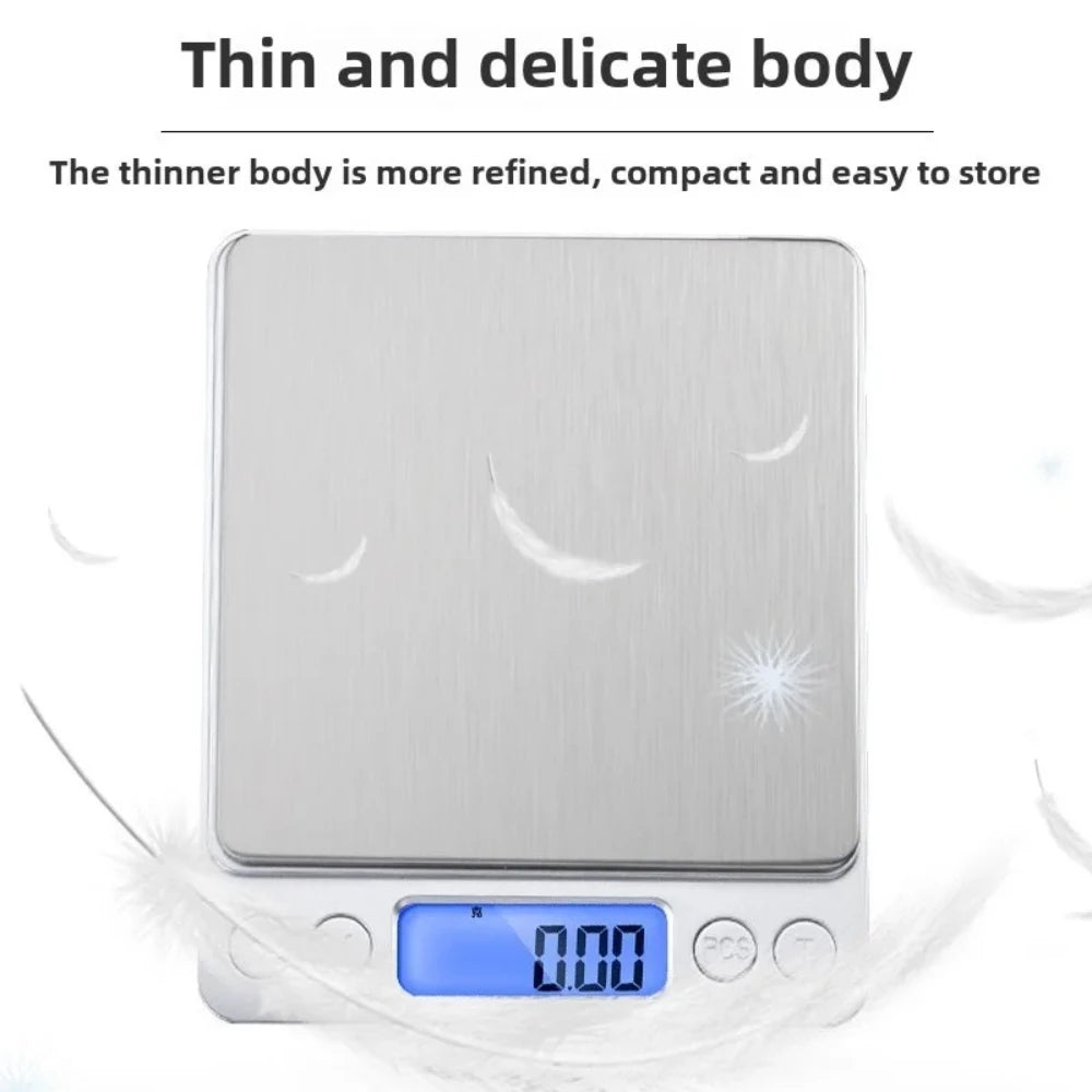 High Precision Electronic Digital Kitchen Scale Professional Coffee Weight Balance for Baking Measuring Kitchen Gadgets Qme