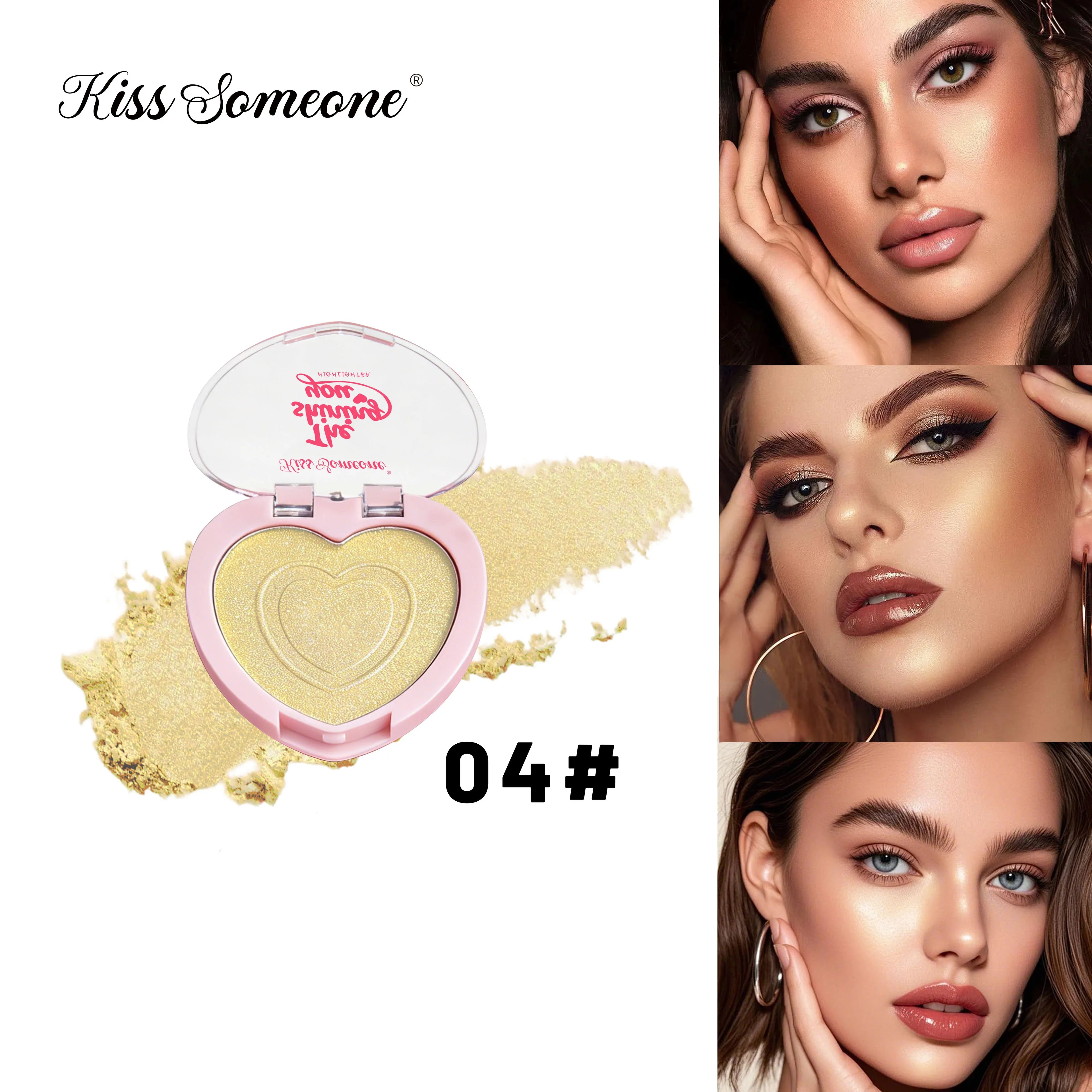 Facial highgloss disc highgloss sparkle highlighter,long-lasting high-gloss disc,rich color palette suitable for Halloween use Qme 602504 5g