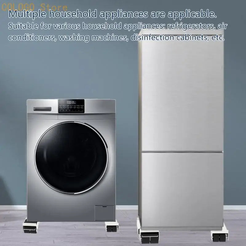 Adjustable Extendable Washing Machine Roller Washer Dryer Stand Heavy Qme