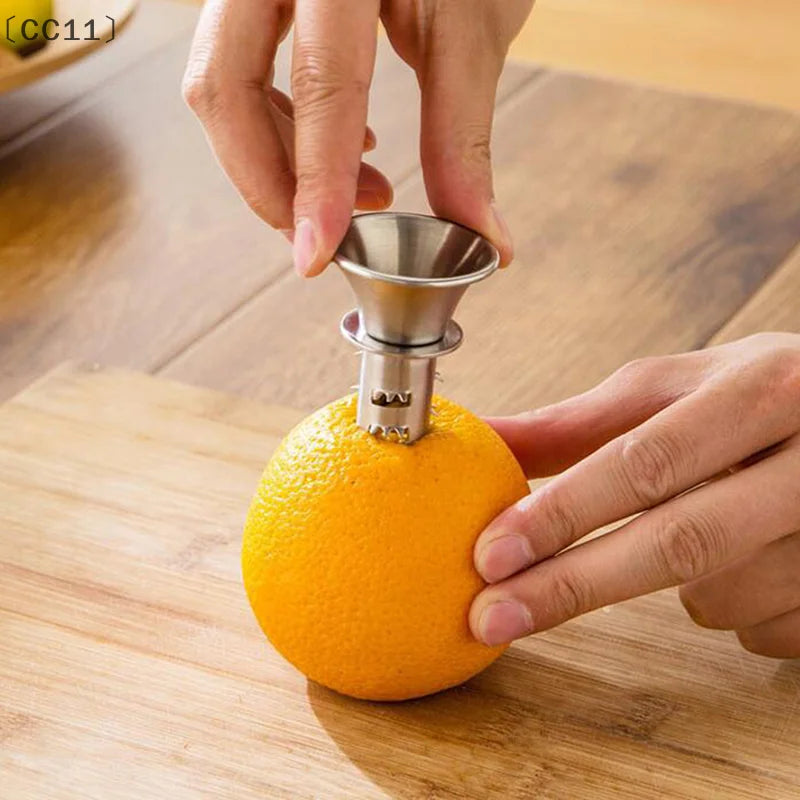 CC11Stainless Steel Lemon Juicer Fruit Tools Squeezer Portable Qme