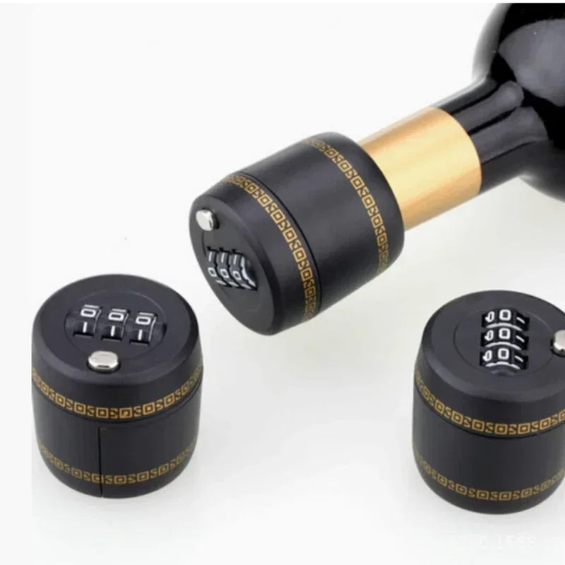 Combination Lock For Wine Liquor Bottle Wine Bottle Top Stopper Bottle Password Code Lock For Bottle Between 26mm To 28mm Qme