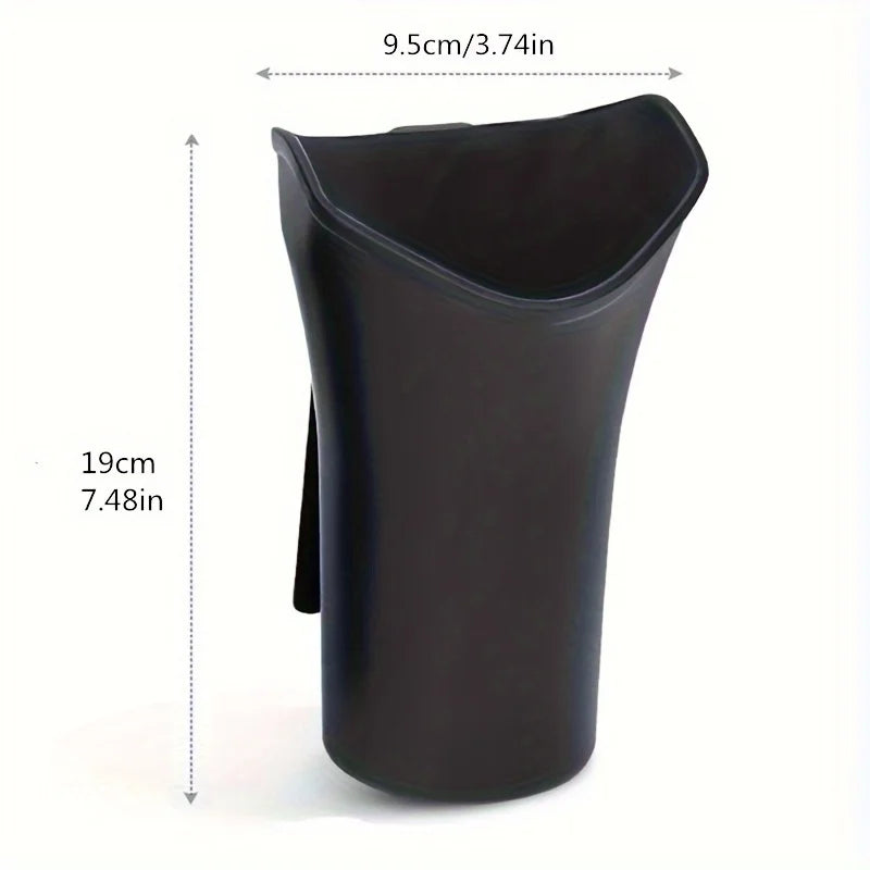 Keep Your Car Organized and Clean with this Stylish Hanging Trash Can! Qme Black