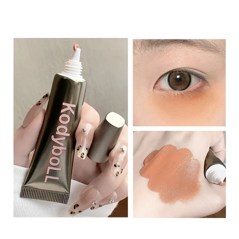 2 Colors Liquid Concealer, Waterproof Under Eye Corrector for Dark Circles Tear Trough, Full Coverage Spot Concealer Makeup Qme