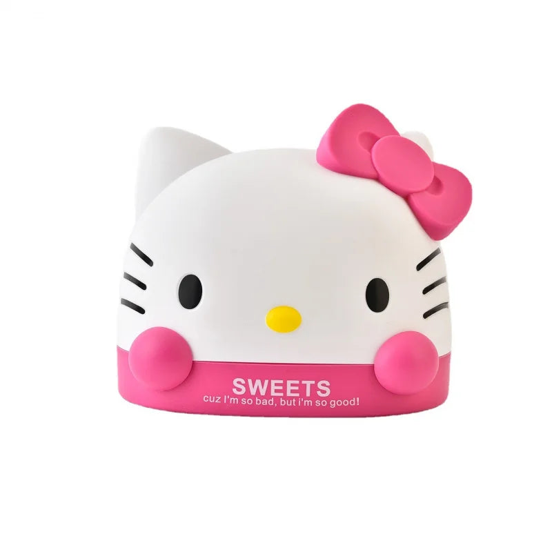 Hello Kitty Household Tissue Holder Creative Tissue Box Cartoon-themed Plastic Tissue Holder for the Living Room Table Qme
