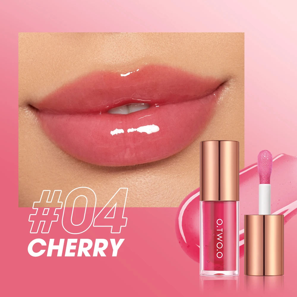 O TWO Lipstick Lip Gloss Balm Changing Transferproof Long Lasting Qme 04 Cherry China Mainland