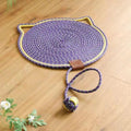 Cat Scratching Board Pet Supplies Indoor Round Shape Scratcher Mat Qme A1