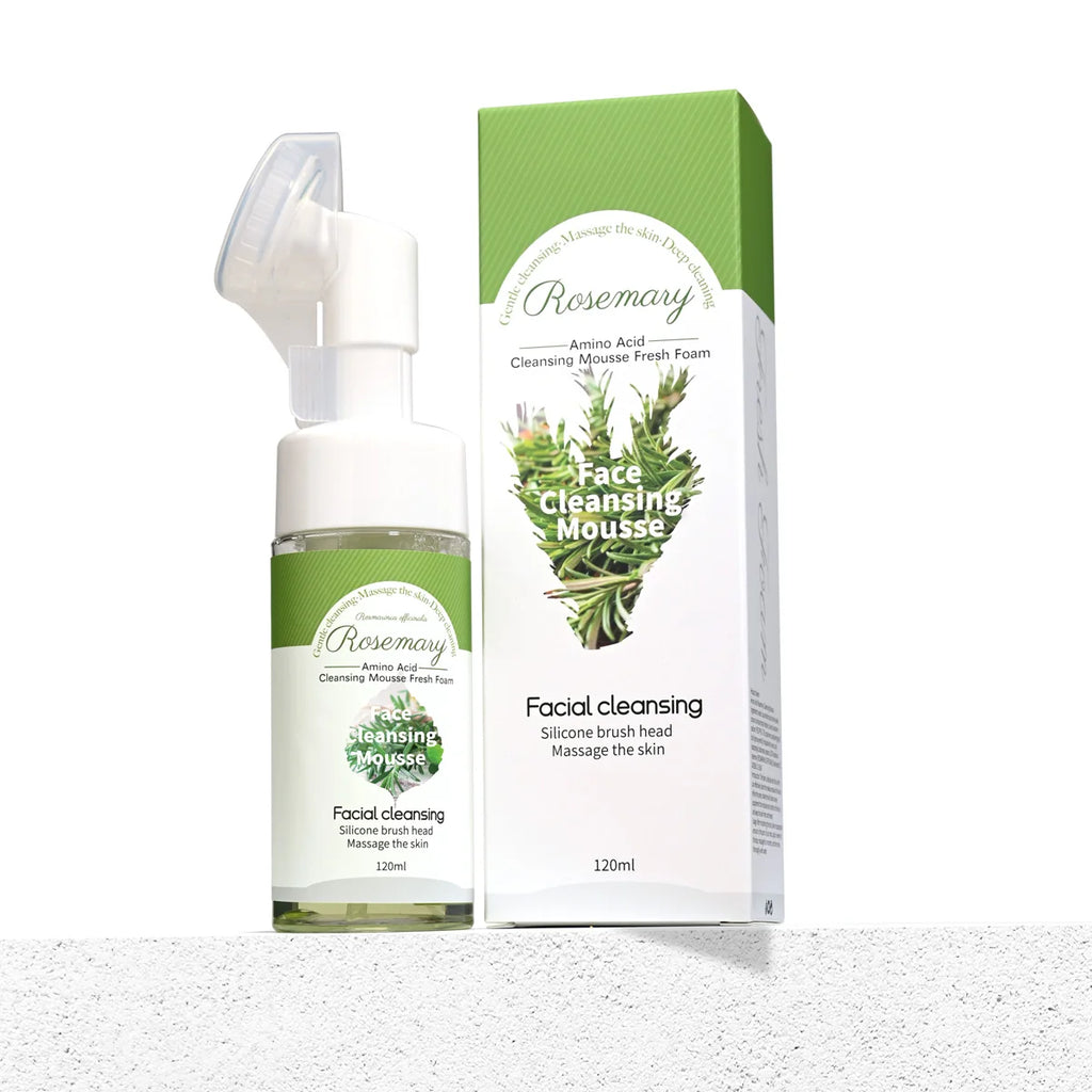 Rosemary Essential Oil Facial Cleanser Mousse Refreshing Controlling Qme