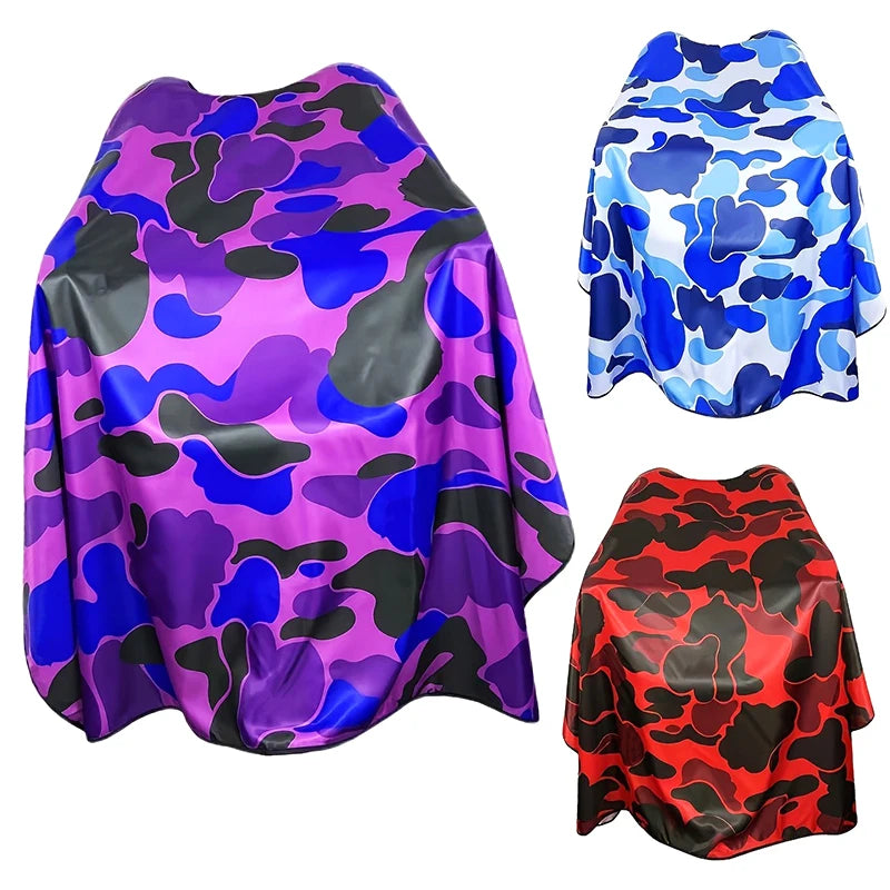 Barber Hairdresser Camouflage Aprons Anti Static Haircut Capes Qme