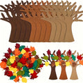 96Pcs DIY Felt Tree Crafts Kit for Autumn Home Decoration Thanksgiving Party Gifts Christmas Halloween Room Wall Decor Ornaments Qme 96pcs