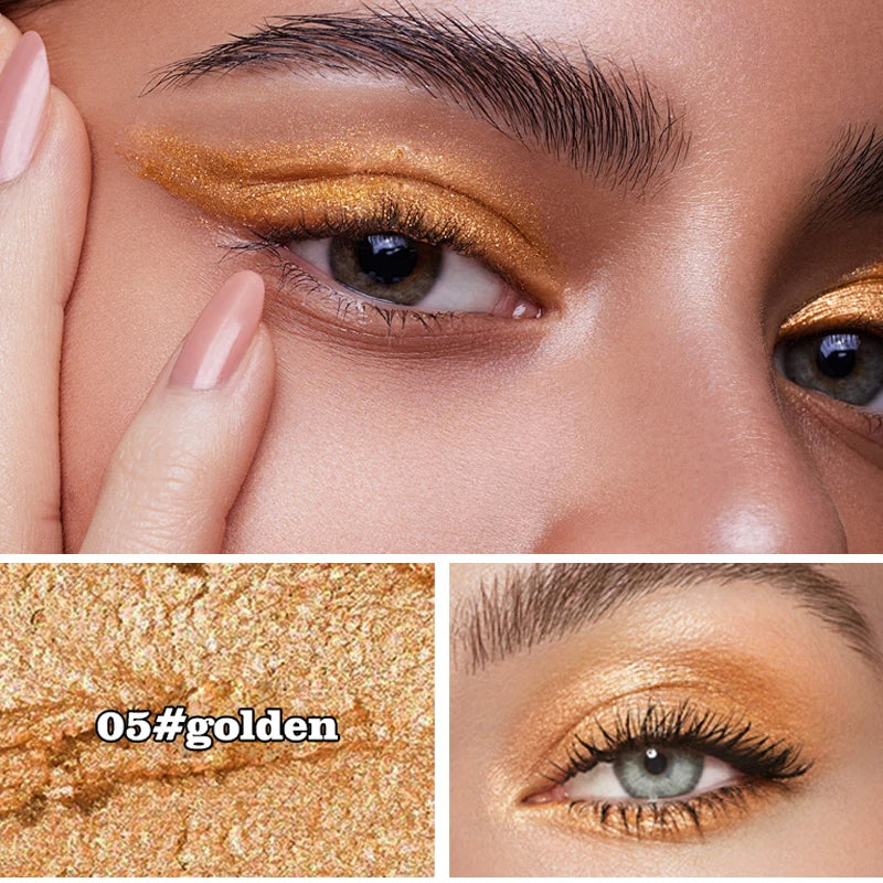 Multi Eye Shadow Stick Waterproof Sweat Proof Shiny Create Bold Makeup Qme 05 golden