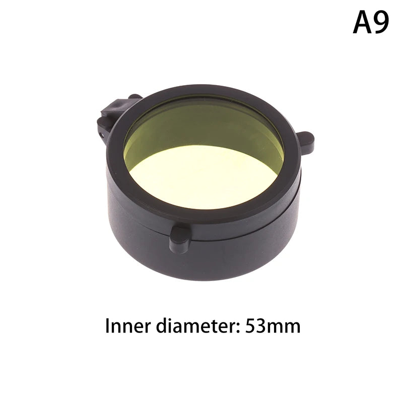 Rifle Scope Lens Cover Spring Up Quick Flip Openning Dustproof Qme A9