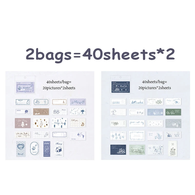 2 Boxes Matchbox Sticky Notes Stickers, Salt Style Journal Scrapbooking Supplies, Multi-Use High-Value Stationery, Perfect Gift Qme A
