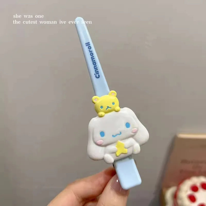 New Hello Kitty Cute Hair Clips Elegant and Stylish Updo Clips Sweet and Cute Cartoon Hair Accessories Qme 4