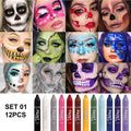 Colored Face Makeup Crayon Pen Suitable All Art Forms Creativity Qme SET 01