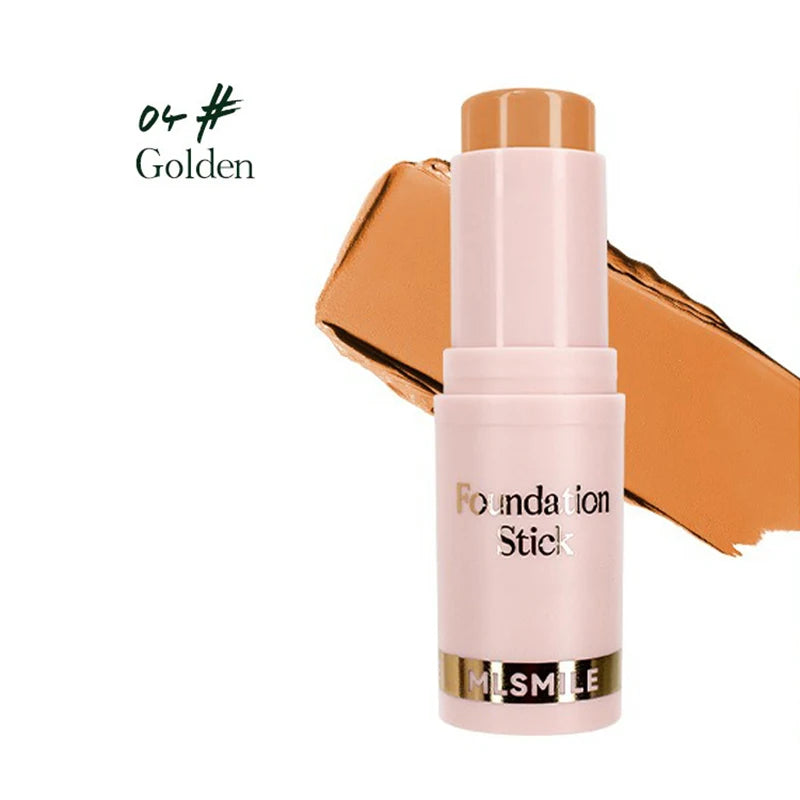 Facial Stick Foundation Full Coverage Dark Skin Foundation Makeup Lasting Oil-control Concealer Base Cream Matte Natural Primer Qme 04 Golden