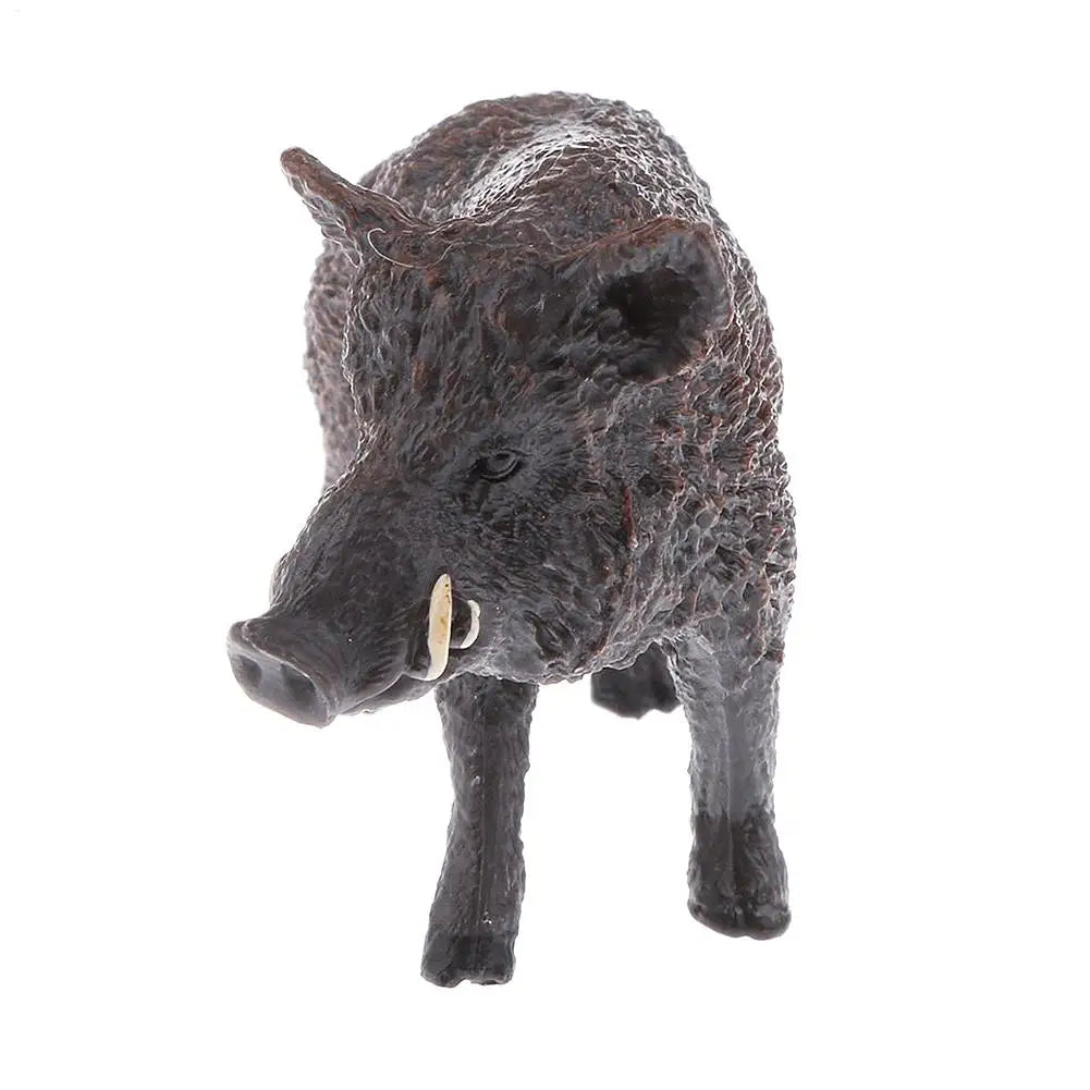 Realistic Boar Animal Model Simulated Wild Pig Action Figures Qme