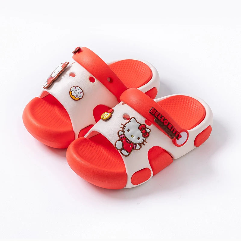 Kulomi's New Cartoon EVA Flip-Flops Stylish Two-Tone Soft-Soled Non-Slip Flip-Flops for Students Qme