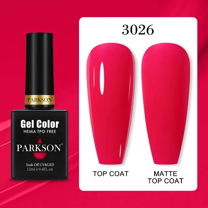 Parkson Colorful Nail Gel Polish Lacquer Soak Off UV LED Long Lasting