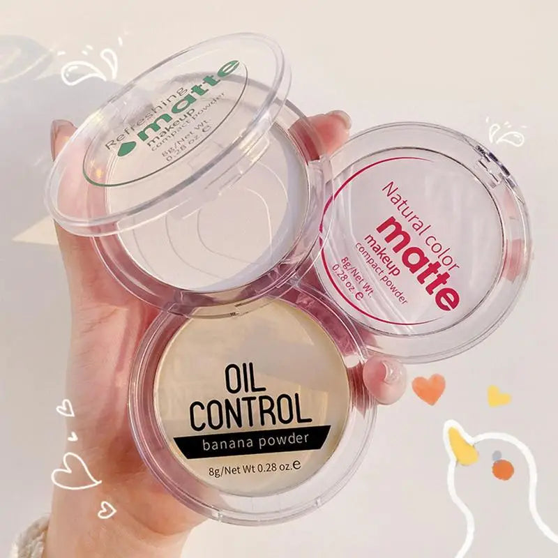 Make Up Face Powder Pressed Brighten Oil-control Nude Makeup Qme