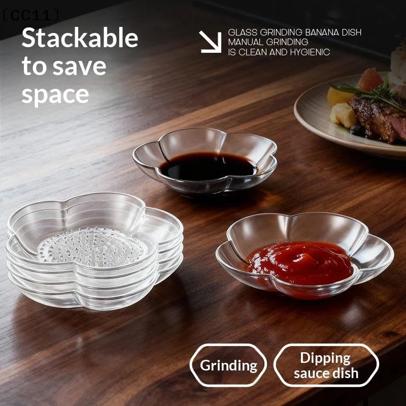 Multi-functional Garlic Grinding Seasoning Dish Kitchen Prep Dipping Qme
