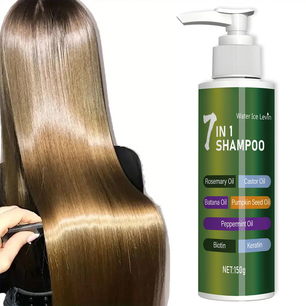 7-in-1 Shampoo, Rich in Foam and Easy to Rinse, Removes Dandruff, Reduces Hair Breakage, Long-Lasting Oil Control, Super Volumizing, Strengthens Hair, Repairs Split Ends, Makes Hair Thicker and Softer Qme