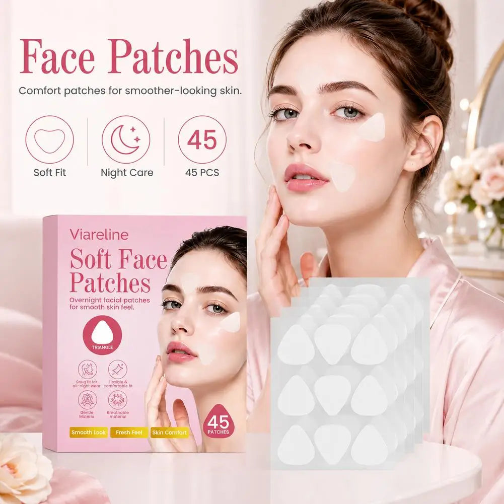 40 Patches Soft Forehead Wrinkle Tape Face Smile Lines Easy Use Qme