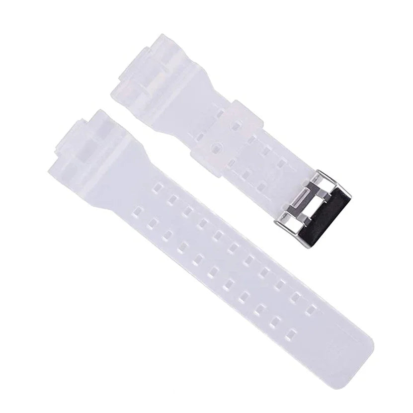 16MM Lug Rubber Resin Watch Replacement Strap For Casio G-Shock GA110 GA120 GD120 GA150 GW8900 Band Qme Translucent Color