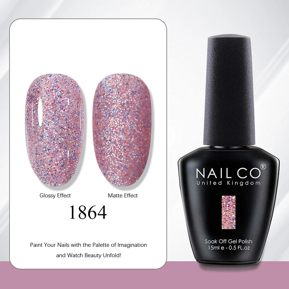NAILCO 131 Colors Nail Gel Polish Off LED Semi Permanant Art Hybrid